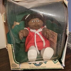 Vintage 1983 Cabbage Patch Kids Doll African American Girl In Box Complete.